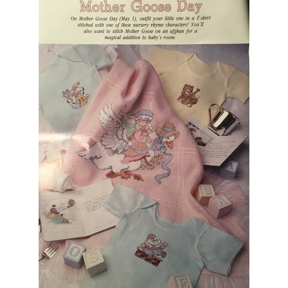 Celebrations Cross Stitch Craft  Magazine Spring 1991 Projects Mothers Day Quilt - Picture 4 of 12